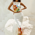 PRIMROSE MAXI SKIRT - WHITE FLOWER