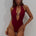 SICILY DEEP-V ONE PIECE SWIMSUIT - CHERRY