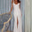 SILENE FRONT SPLIT LACE MAXI DRESS - WHITE