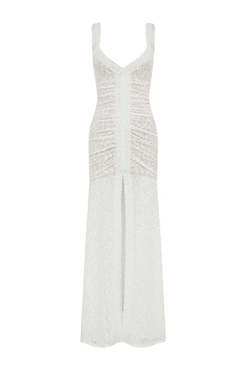 SILENE FRONT SPLIT LACE MAXI DRESS - WHITE - SILENEFRONTSPLITLACEMAXIDRESS-WHITE_6041d778-d1ba-4d49-9bd9-afa7792bc870