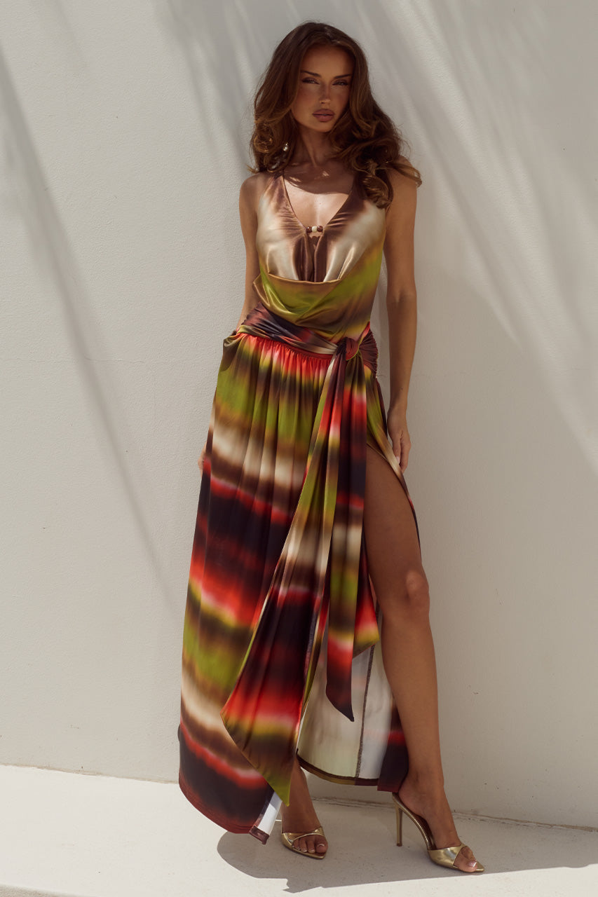 SIMONA LOW PLUNGE COWL MAXI DRESS - ANABELL RED XXL - SIMONALOWPLUNGECOWLMAXIDRESS-ANABELLRED_-7