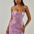 SINDY SEQUIN MINI DRESS - MUSK