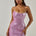 SINDY SEQUIN MINI DRESS - MUSK