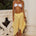 AZURA HANDKERCHIEF MIDI SKIRT - HONEY