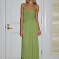 SOL RUCHED MAXI DRESS - PALM
