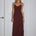 SOL RUCHED MAXI DRESS - ESPRESSO
