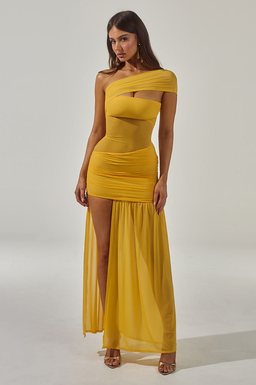 SORELLI ONE SHOULDER MINI DRESS - MANGO XXL - SORELLIONESHOULDERMINIDRESS-MANGO-3