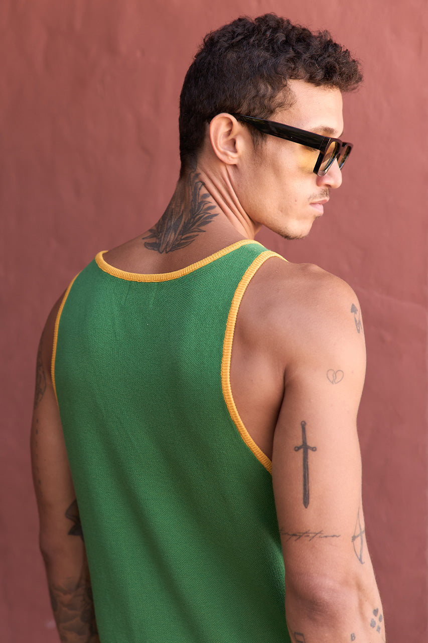 SORETTI KNIT TANK - BRAZIL GREEN