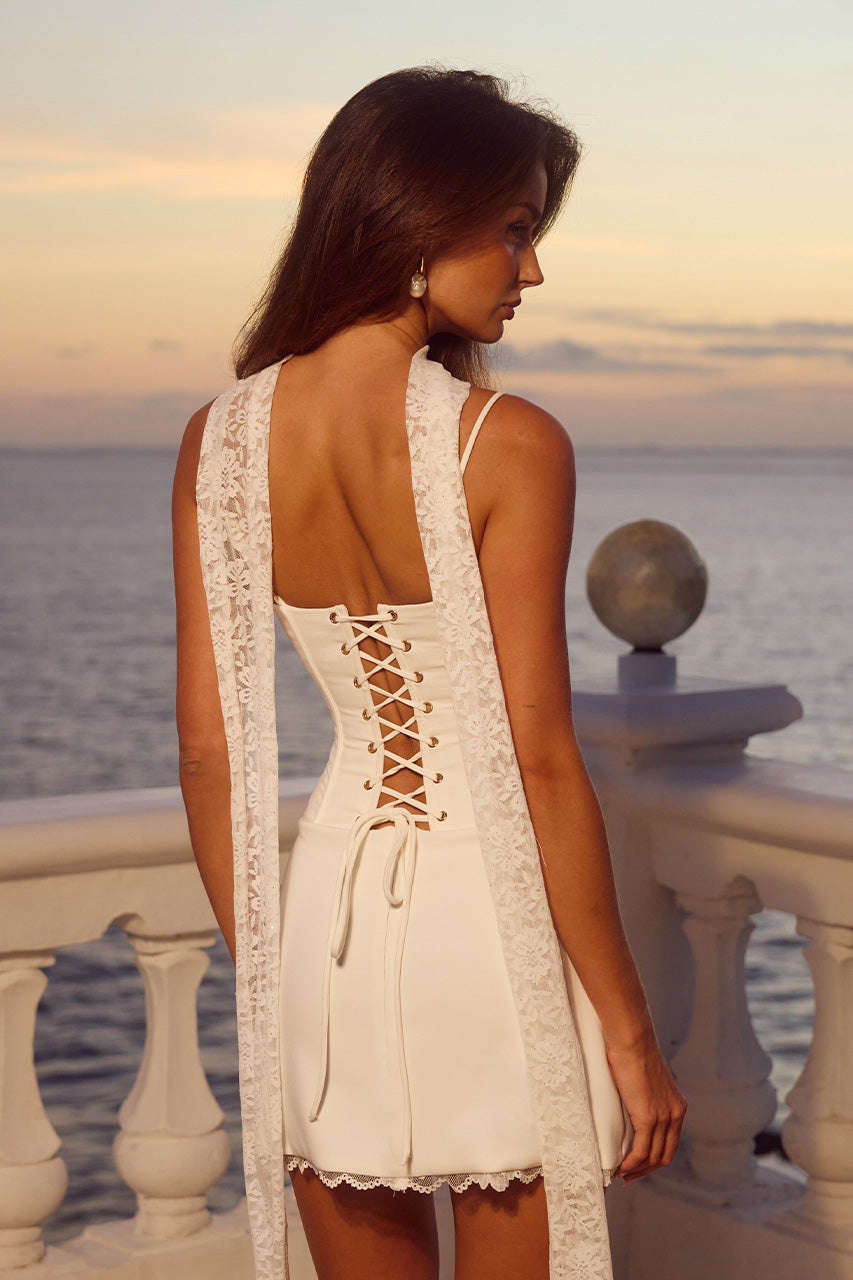 STARLA BUSTIER SCARF MINI DRESS - WHITE - STARLABUSTIERMINIDRESS-WHITE_4