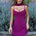STARLA BUSTIER SCARF MINI DRESS - PLUM