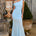 STEPHANIE ONE SHOULDER MAXI DRESS - BLUEBELL