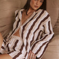 BLANCHE CARDIGAN - CHOC MULTI