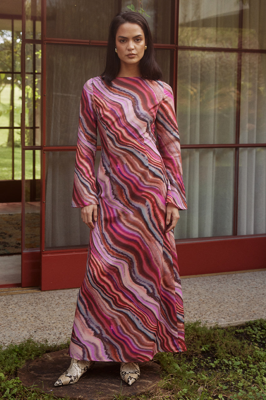 APOSTLE MAXI DRESS - APOSTLE PRINT - SW-2405240704