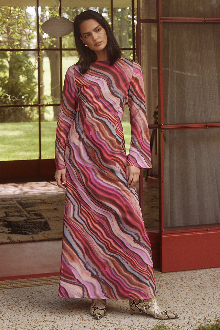 APOSTLE MAXI DRESS - APOSTLE PRINT - SW-2405240729