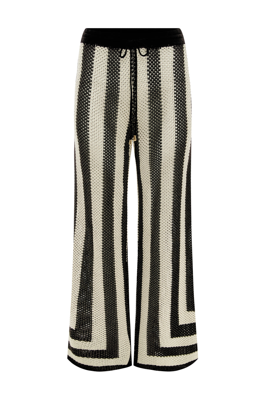 ZIGGY PANT - BLACK/SAND - SophiaPant-BlackCream