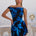 TACHA MINI DRESS - AGAVE BLUE
