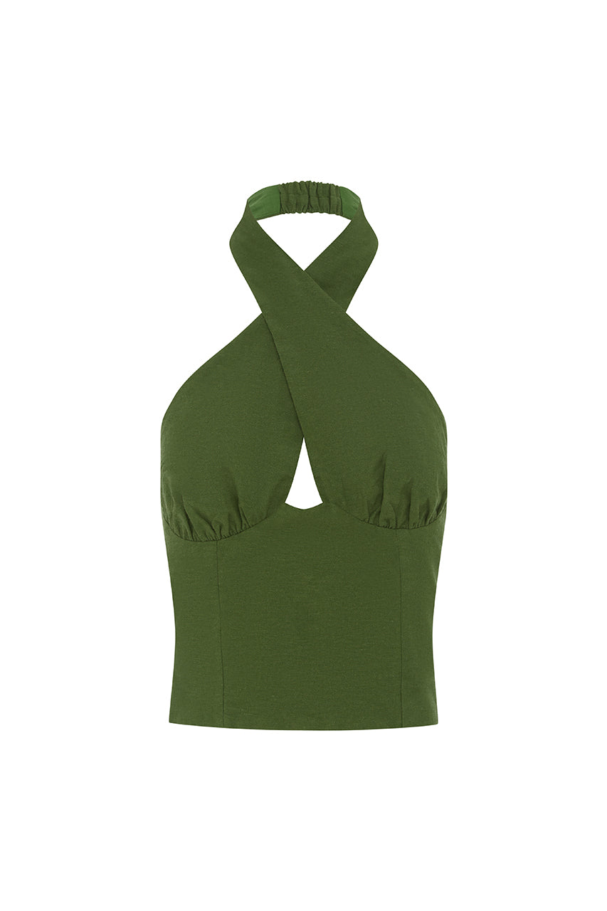 TANZIA TOP - KHAKI - TANZIA-TOP-KHAKI