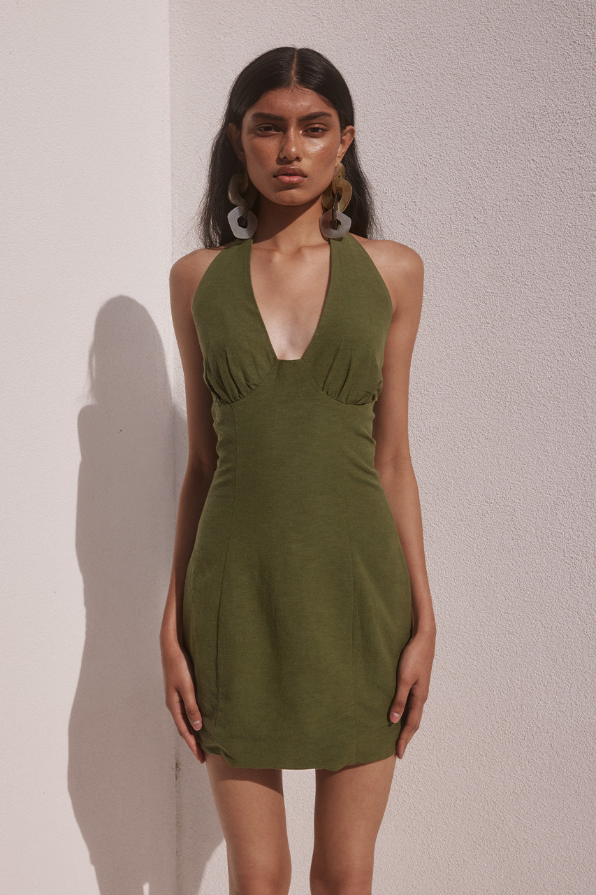 TANZIA MINI DRESS - KHAKI XXL - TANZIAMINIDRESS-KHAKI_2