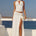 TARA SIDE SPLIT MAXI SKIRT - WHITE