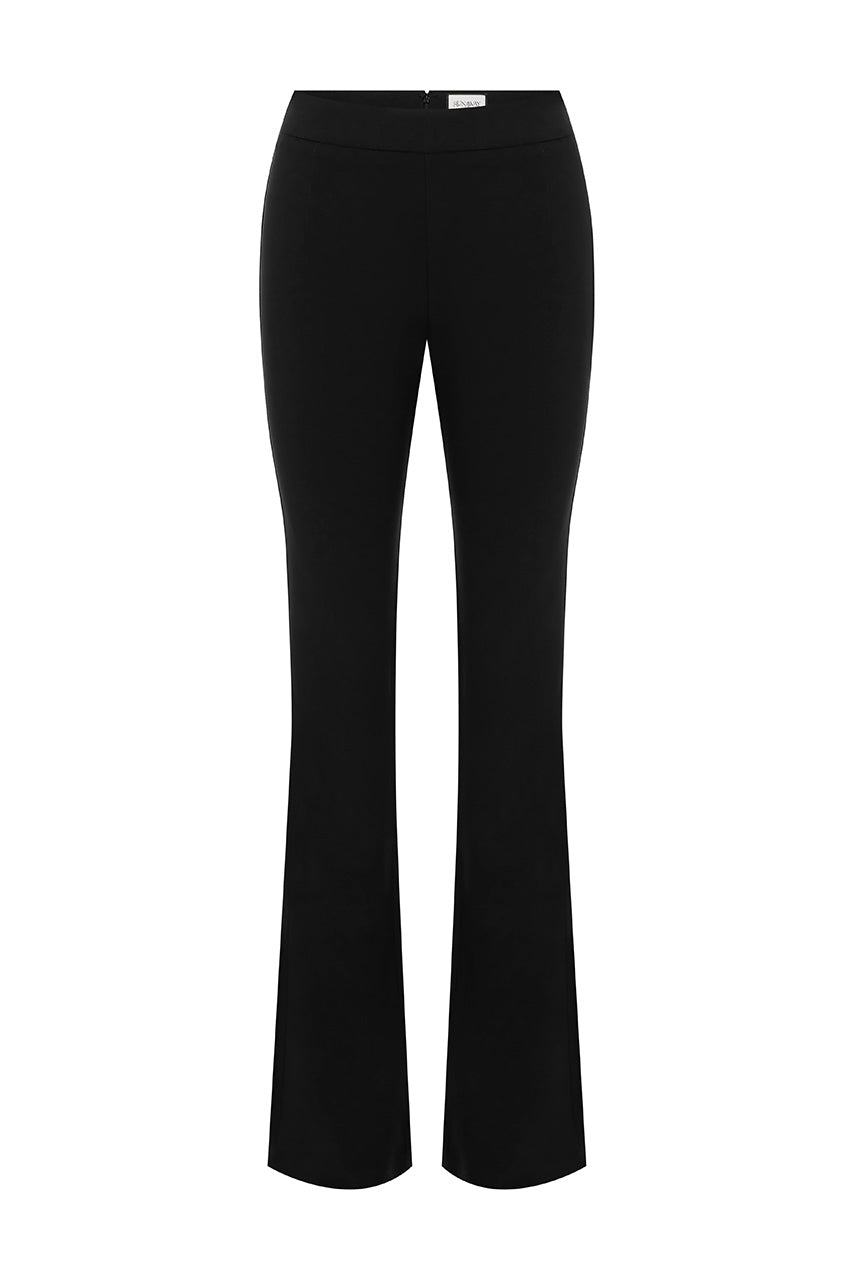 TASHI TAILORED FLARE PANTS - BLACK - TASHITAILOREDFLAREPANTSBLACK