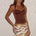 TEGAN HALTER BUSTIER - CHOCOLATE