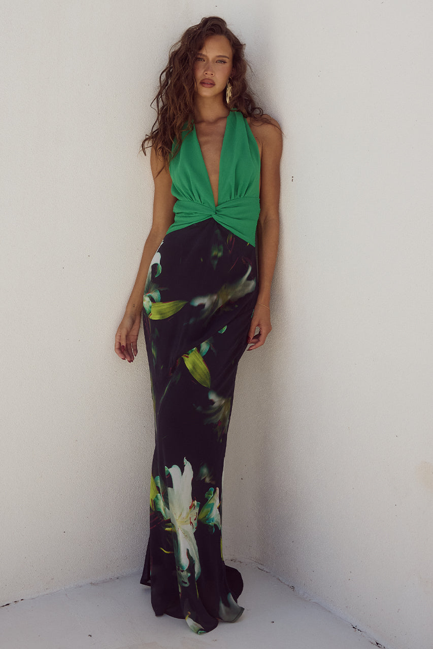 TENAYA MAXI DRESS - LILY PRINT