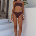 TERA HIGH WAIST BRIEF - CHOCOLATE