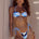TIAGO HALTER RUCHED BIKINI TOP - WATERLILY BLUE