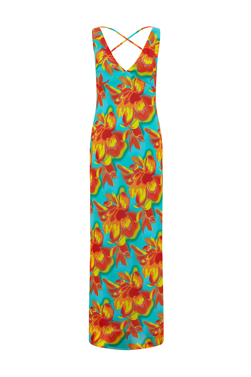 TIANA MAXI DRESS - DIAZ AQUA - TIANAMAXIDRESSDIAZAQUA