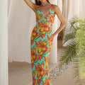 TIANA MAXI DRESS - DIAZ AQUA