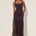 TILLIE SHEER BOTTOM MAXI DRESS - BLACK/WHITE POLKA
