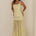TILLIE SHEER BOTTOM MAXI DRESS - LEMON/CHOC POLKA