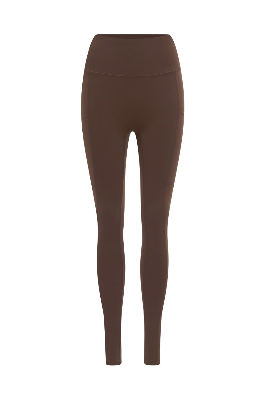 TILLY HIGH WAISTED LEGGINGS - CHOCOLATE - TILLYHIGHWAISTEDLEGGINGS-CHOCOLATE-0