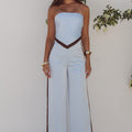 TURNER PANT - SKY BLUE/CHOCOLATE