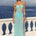 TISHA MAXI DRESS & BELLA BRIEF - AQUA