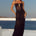 TISHA SHEER MAXI DRESS & BELLA BRIEF - BLACK