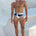 TOBIAS PRINTED RACER SWIM BRIEF - BLACK PAINT STROKE