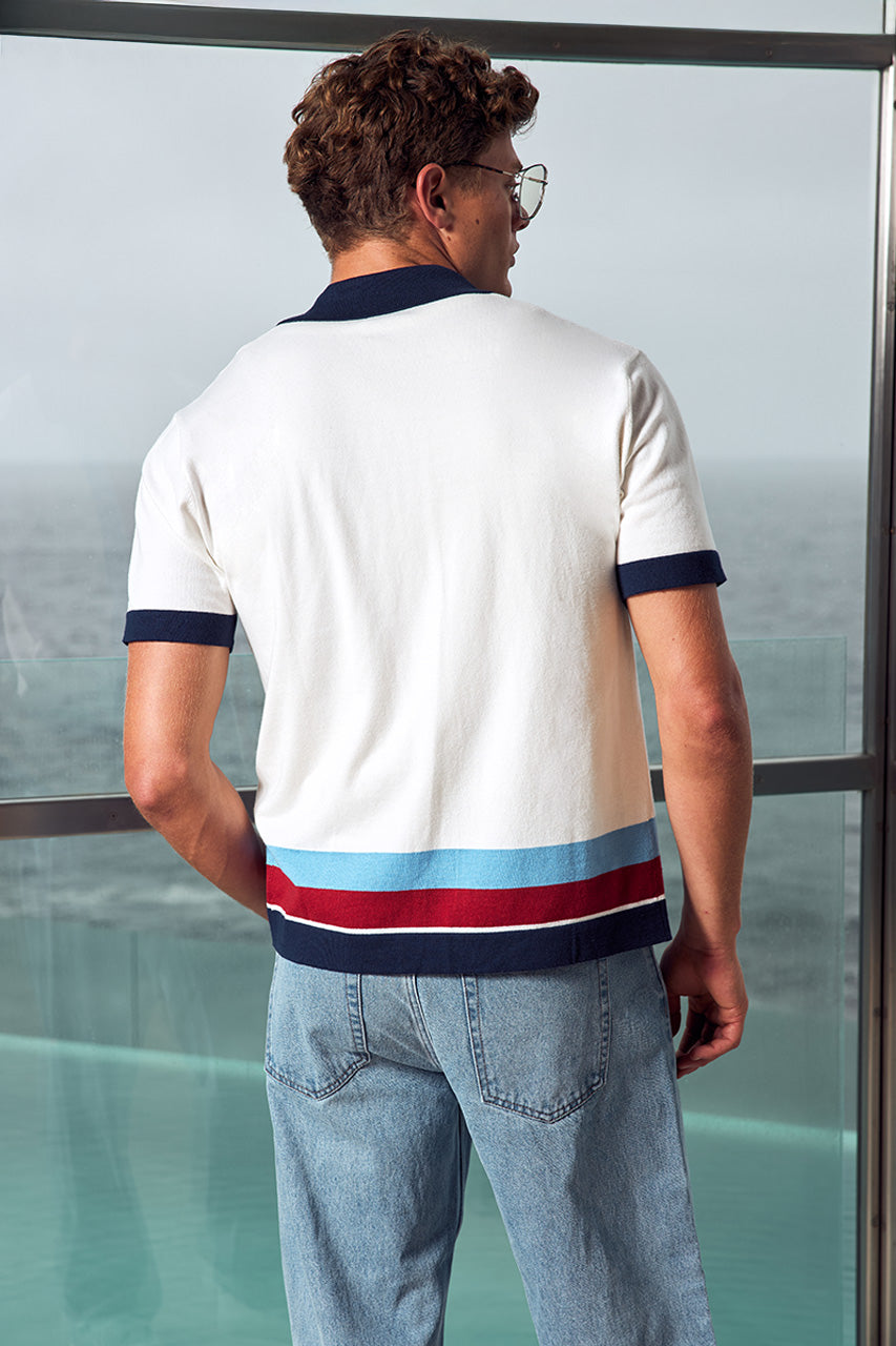 TOBIAS SHORT SLEEVE KNIT SHIRT - WHITE MULTI - TOBIAS_SHORT_SLEEVE_KNIT_SHIRT_-_WHITE_MULTI-2