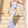 TORIA STRAPLESS MAXI DRESS - SAPHIE BLUE