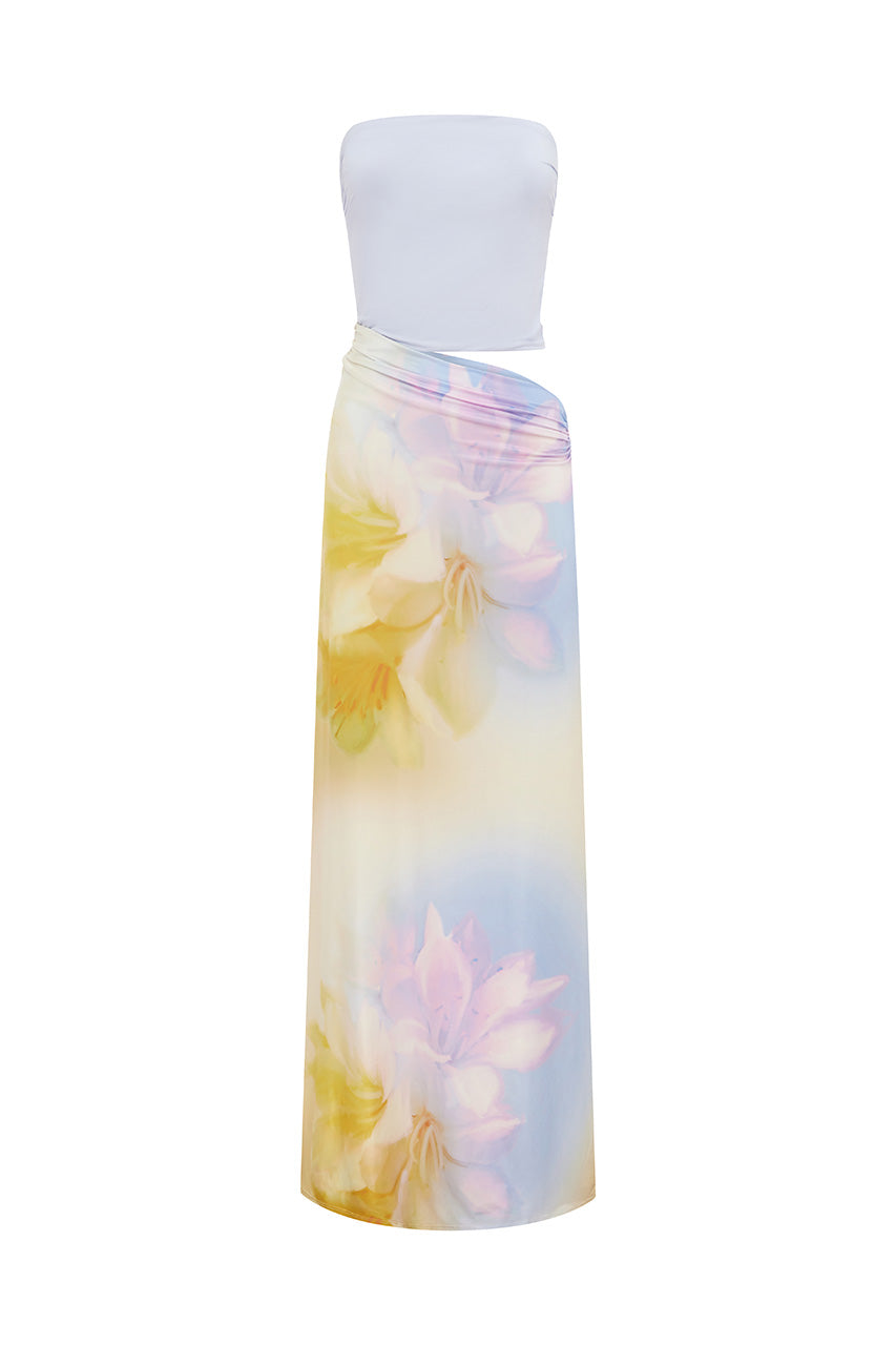 TORIA STRAPLESS MAXI DRESS - SAPHIE BLUE - TORIASTRAPLESSMAXIDRESS-SAPHIEBLUE