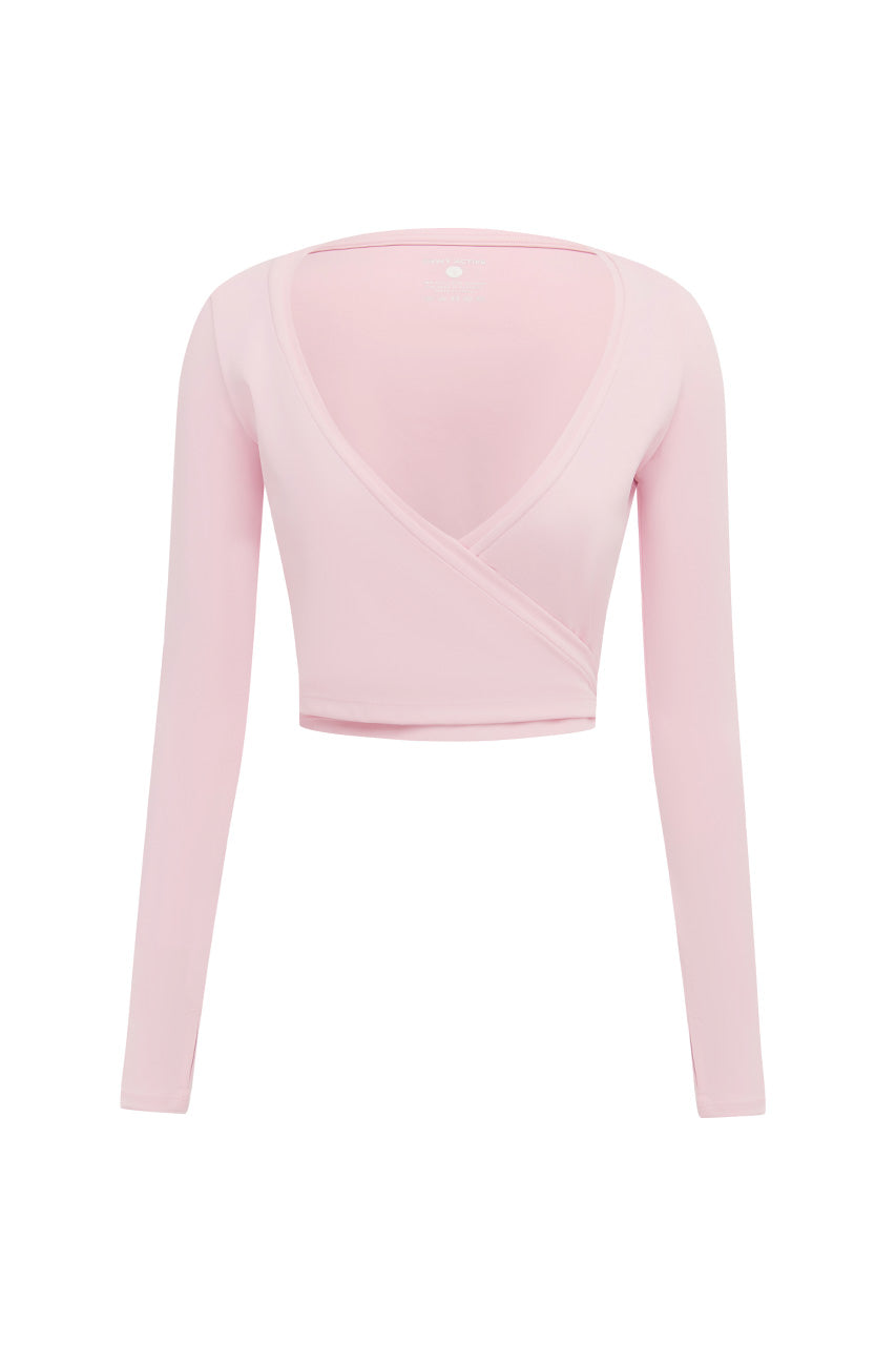 TORIE BALLET WRAP TOP - BALLET PINK - TORIEBALLETWRAPTOP-BALLETPINK-0