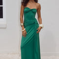TOULOUSE STRAPLESS MAXI DRESS - GREEN