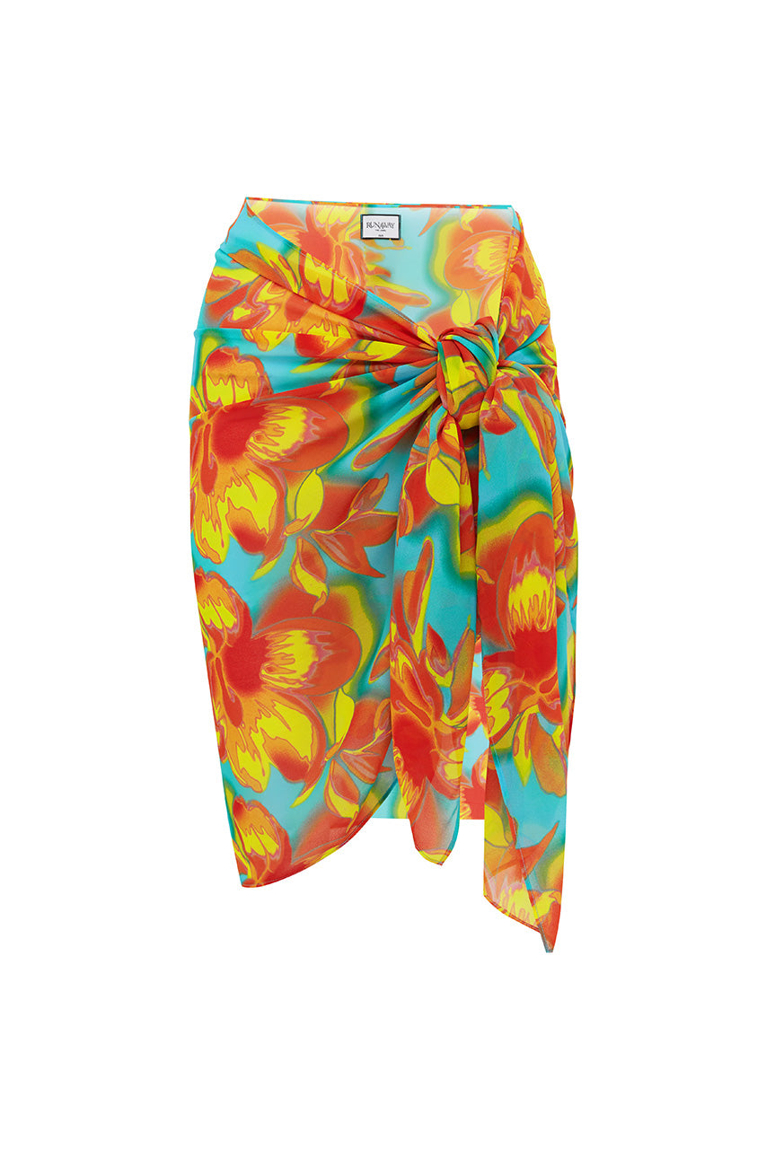 TROPEZ SARONG - DIAZ AQUA - TROPEZSARONGDIAZAQUA