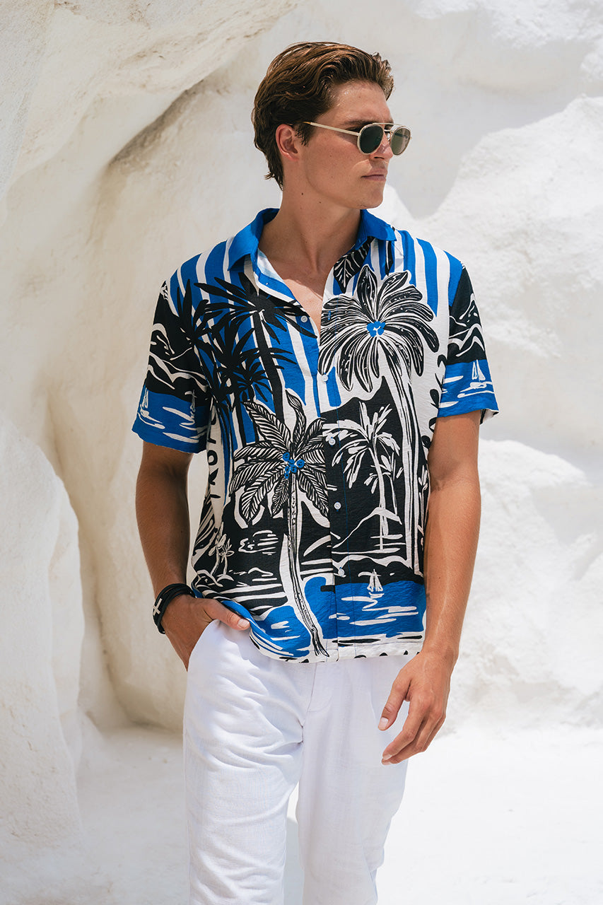 TROPEZ SHIRT - BLUE/BLACK - TROPEZSHIRTBLUEBLACK_2