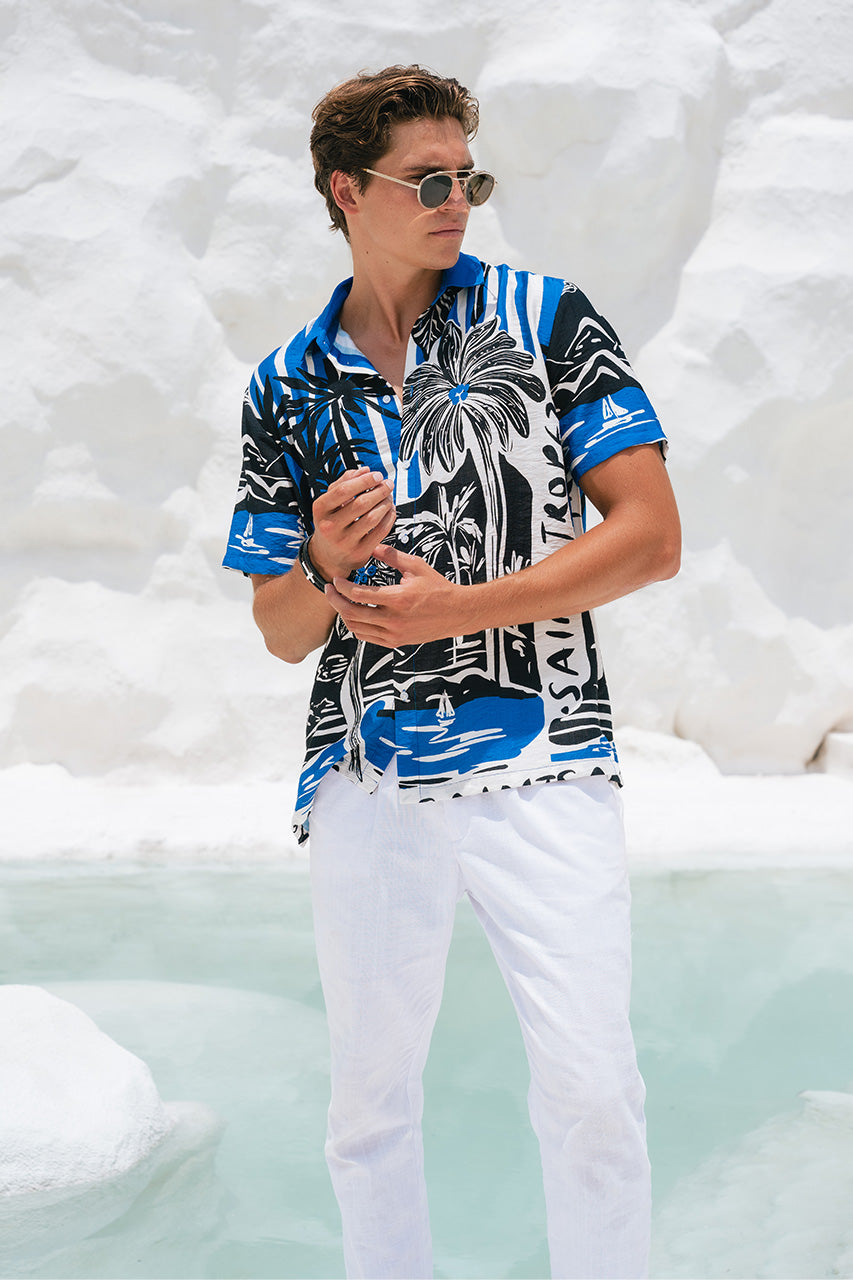 TROPEZ SHIRT - BLUE/BLACK - TROPEZSHIRTBLUEBLACK_3