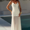 TULIA LOW BACK MAXI DRESS - CREAM