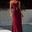TULIA LOW BACK MAXI DRESS - WINE