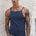 TYLER RIBBED SINGLET - STEEL