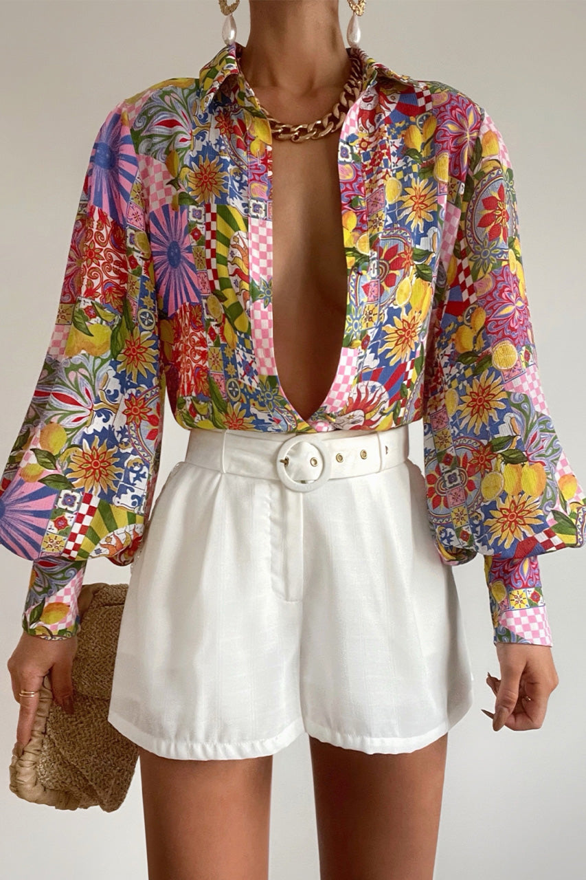 FLEETWOOD BLOUSE - ANACAPRI PINK - Tezza-9011