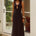 UNITY LOW PLUNGE MAXI DRESS - BLACK